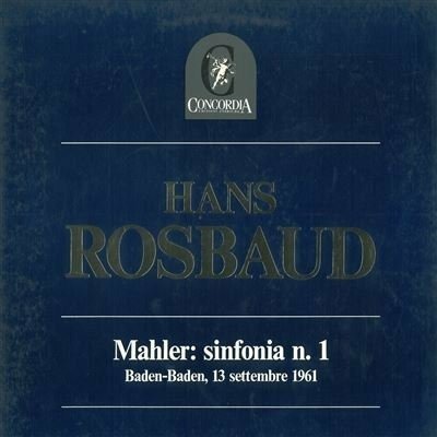 Cover for Gustav Mahler  · Hans Rosbaud Mahler (VINYL)