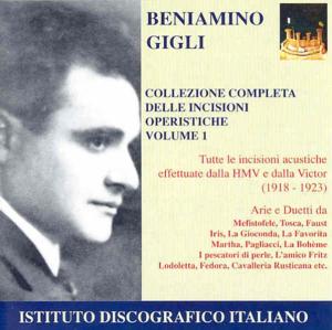 Complete Hmv & Vctor Recordings I: 1918-1923 - Beniamino Gigli - Musik - IDIS - 8021945000032 - 15. februar 1999