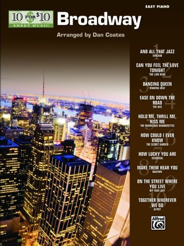 Cover for Dan · 10 for 10 Sheet Music Broadway: Easy Piano Solos (Paperback Book) (2009)