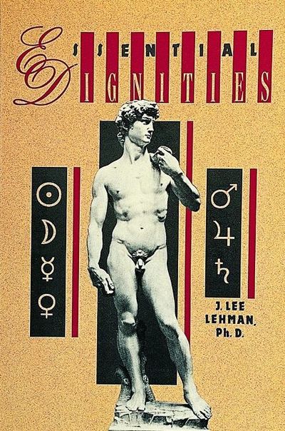 Cover for Dr. J. Lee Lehman · Essential Dignities (Paperback Book) [UK edition] (1997)