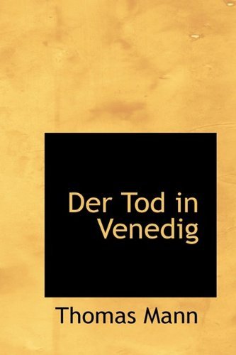 Cover for Thomas Mann · Der Tod in Venedig (Inbunden Bok) [German edition] (2009)