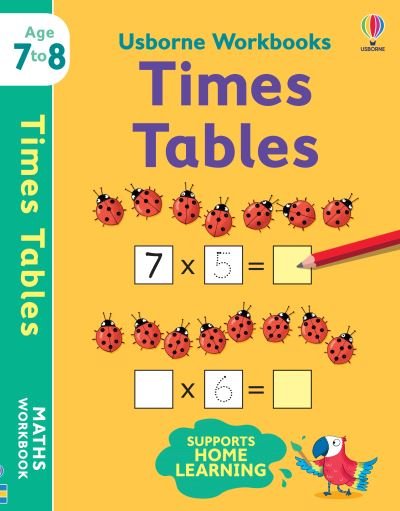 Cover for Holly Bathie · Usborne Workbooks Times Tables 7-8 - Usborne Workbooks (Paperback Book) (2021)