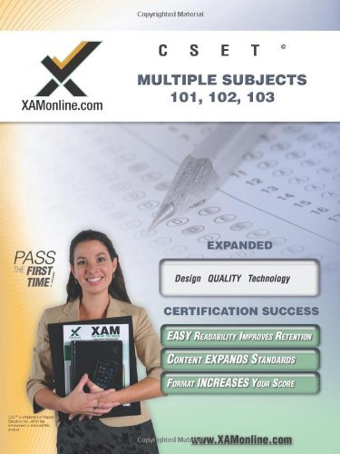 Cover for Sharon Wynne · Cset Msat Multiple Subjects 101, 102, 103 Teacher Certification Test Prep Study Guide (Paperback Bog) (2006)
