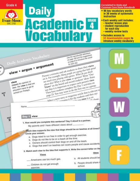 Cover for Marilyn Evans · Daily Academic Vocabulary Grade 4 [with Transparencies] (Paperback Book) (2007)