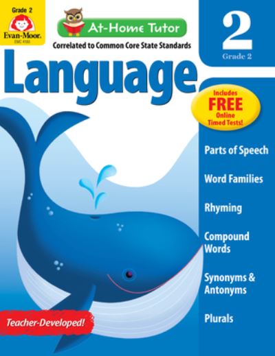 Cover for Evan-Moor Educational Publishers · At Home Tutor Language, Grade 2 (Paperback Book) (2014)