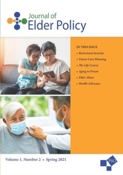 Cover for Eva Kahana · Journal of Elder Policy (Paperback Book) (2021)