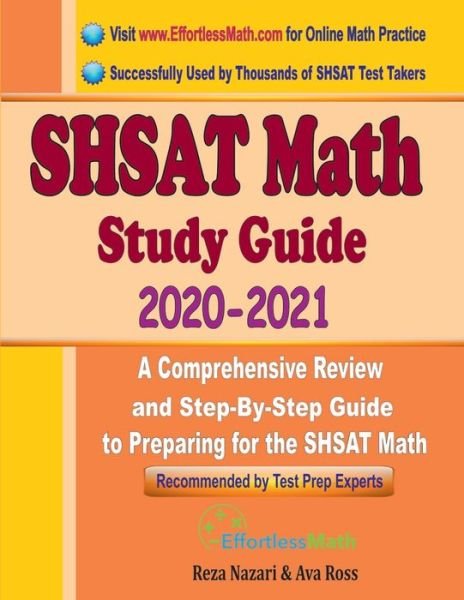 Cover for Ava Ross · SHSAT Math Study Guide 2020 - 2021 (Paperback Book) (2020)