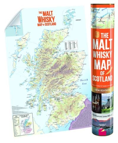 Cover for Neil Wilson · The MALT WHISKY MAP OF SCOTLAND: Folded, Rolled, Tubed (Landkarten) [New edition] (2024)