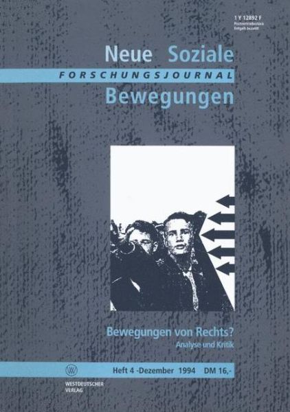 Cover for Ansgar Klein · Forschungsjournal Neue Soziale Bewegungen (Paperback Book) [1994 edition] (1994)