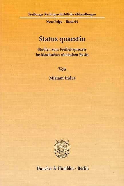 Cover for Indra · Status quaestio (Bok) (2011)