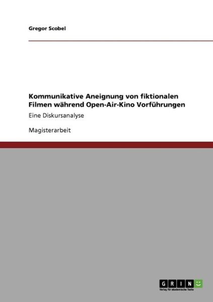 Cover for Scobel · Kommunikative Aneignung von fikt (Book) [German edition] (2009)