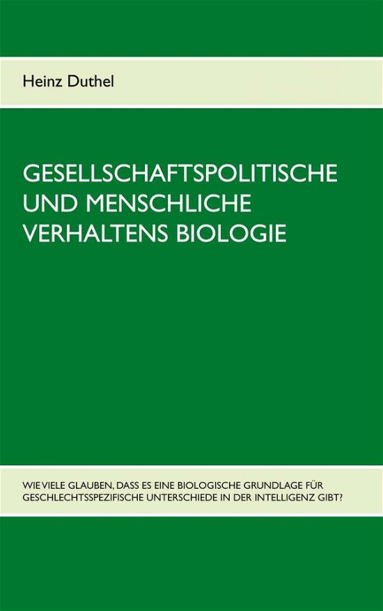 Cover for Duthel · Gesellschaftspolitische und mens (Bog) (2020)