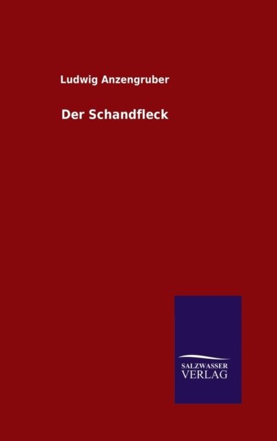 Cover for Ludwig Anzengruber · Der Schandfleck (Hardcover Book) [German edition] (2014)