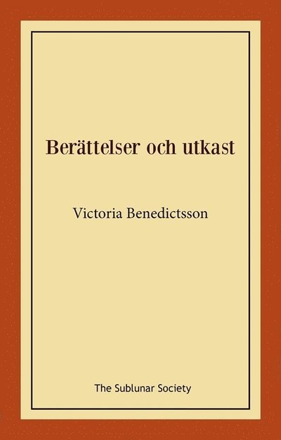 Cover for Victoria Benedictsson · Berättelser och utkast (Book) (2022)