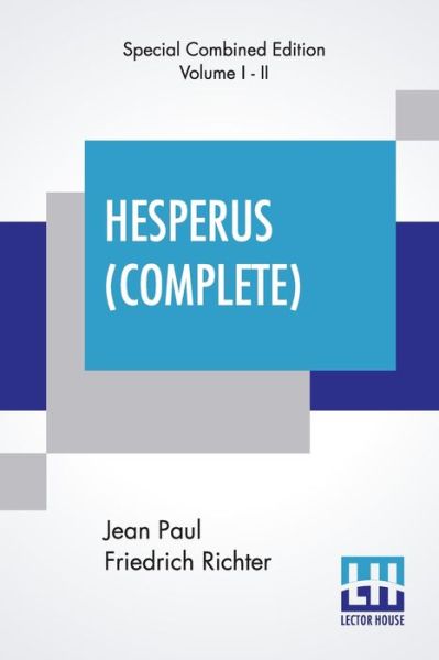 Cover for Jean Paul Friedrich Richter · Hesperus (Complete) (Paperback Book) (2019)