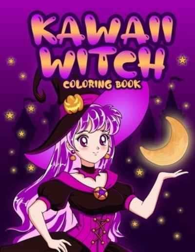 Cover for Nick Marshall · Kawaii Witch Coloring Book: Wicca Coloring Book for Adults and Kids (Paperback Book) (2021)