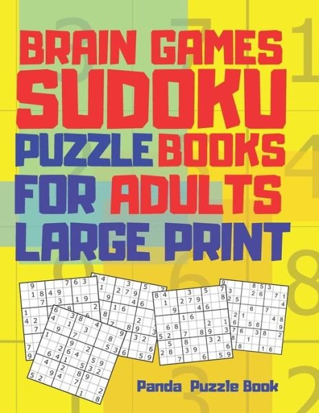 Cover for Panda Puzzle Book · Brain Games Sudoku Puzzle Books For Adults Large Print (Paperback Book) (2020)