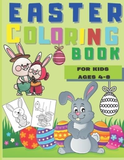 Cover for Eastercoloring Land · Easter coloring book for kids age 4-8 (Paperback Book) (2021)