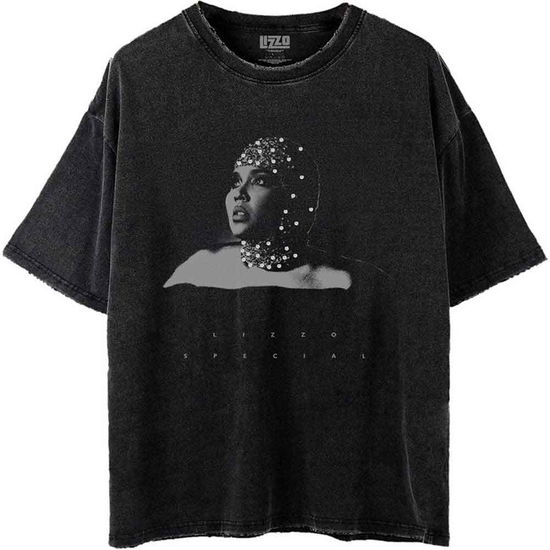 Lizzo Unisex T-Shirt: Special Black & White Photo (Black) (Wash Collection) - Lizzo - Merchandise -  - 9950670982032 - 