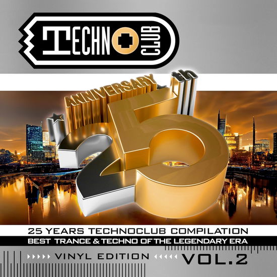 Cover for 25 Years Techno Club Compilation Vol. 2  (Gold &amp; Black Vinyl) · 25 Years Techno Club Compilation (LP) [Limited edition] (2024)