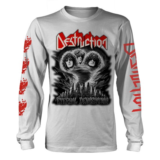 Destruction · Eternal Devastation (Black & White) (Trøje) [size XL] [White edition] (2020)