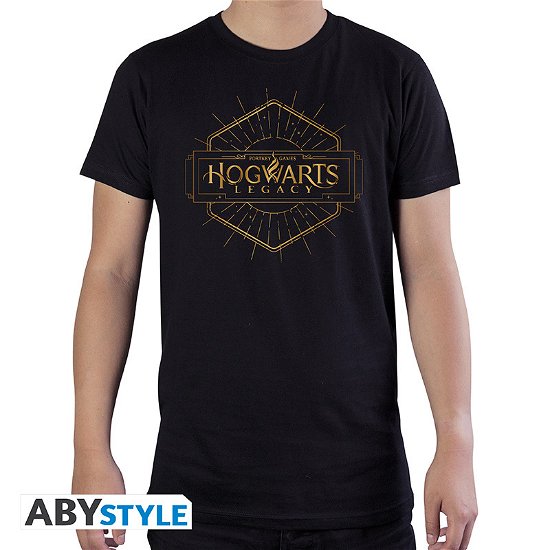 Cover for Harry Potter · HARRY POTTER - Tshirt &quot;Hogwarts Legacy&quot; man SS black - basic (N/A)