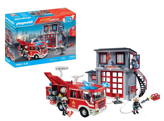 Cover for Playmobil · Playmobil - Fire Rescue Mega Set (71603) (Toys)