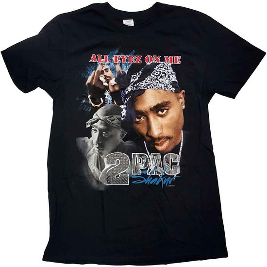 Cover for Tupac · Tupac Unisex T-Shirt: All Eyez Homage (T-shirt) [size M] [Black - Unisex edition]