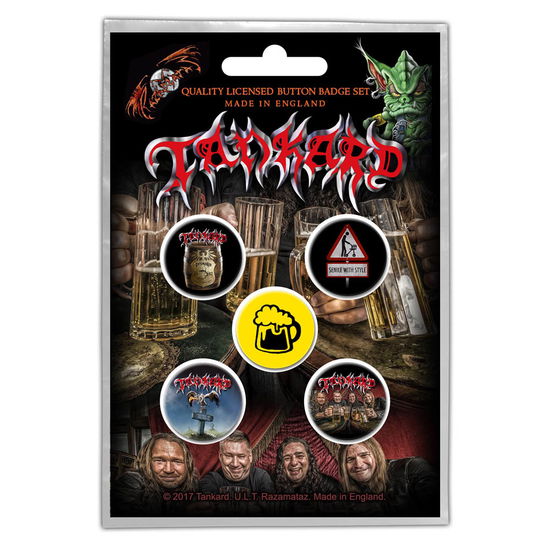 Tankard Button Badge Pack: One Foot in the Grave - Tankard - Produtos - PHD - 5055339778033 - 28 de outubro de 2019