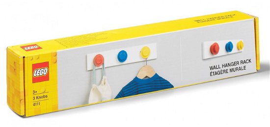Cover for Lego · Lego Wall Hanger Rack Red - Blue - Yellow (TILBEHØR) (2022)