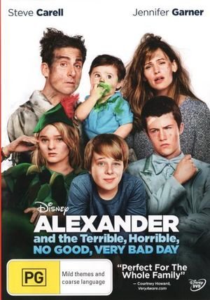 Cover for Alexander And The Terrible, Horrible, No Good, Very Bad Day (region 4) (DVD) (2015)