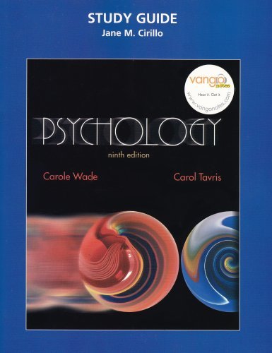 Cover for Carol Tavris · Psychology Study Guide (Paperback Book) [9th edition] (2007)