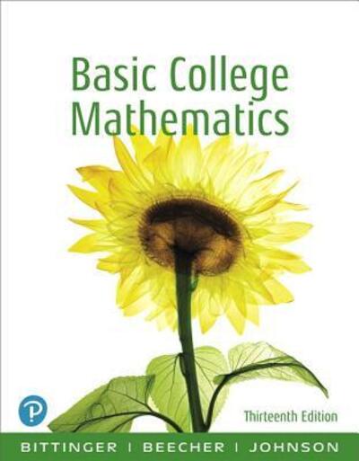 Cover for Marvin L. Bittinger · Basic College Math, Books a la Carte Edition (Book) (2018)