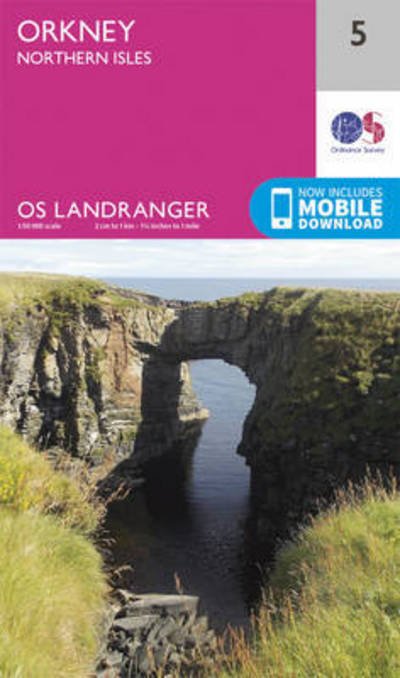 Cover for Ordnance Survey · Orkney - Northern Isles - OS Landranger Map (Landkart) [February 2016 edition] (2016)