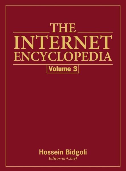 Cover for Bidgoli · Internet Encyclopedia Vol 3 (Hardcover Book) (2003)