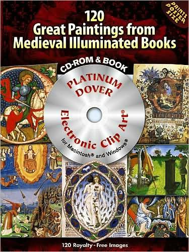 Cover for Carol Belanger Grafton · 120 Great Paintings from Medieval Illuminated Books - Dover Electronic Clip Art (Bog) (2008)