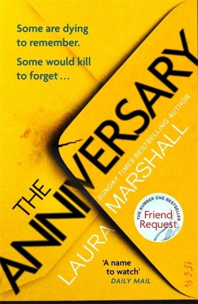 Cover for Laura Marshall · The Anniversary: You'll be hooked by the first page, and shocked by the last . . . (Hardcover Book) (2021)