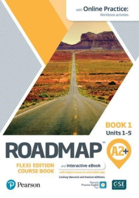 Cover for Lindsay Warwick · Roadmap A2+ Flexi Edition Course Book 1 with eBook and Online Practice Access (Book) (2021)