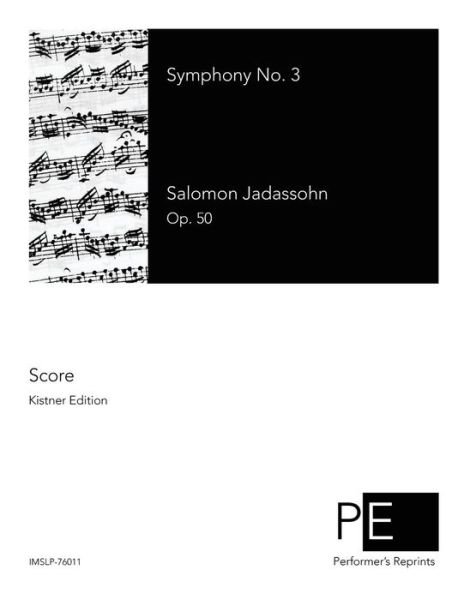 Cover for Salomon Jadassohn · Symphony No. 3 (Paperback Book) (2014)