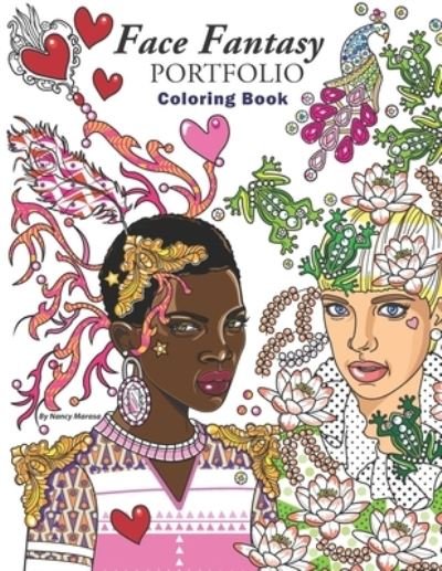 Cover for Nancy Marasa · Face Fantasy Portfolio Coloring Book : Coloring Book (Pocketbok) (2017)