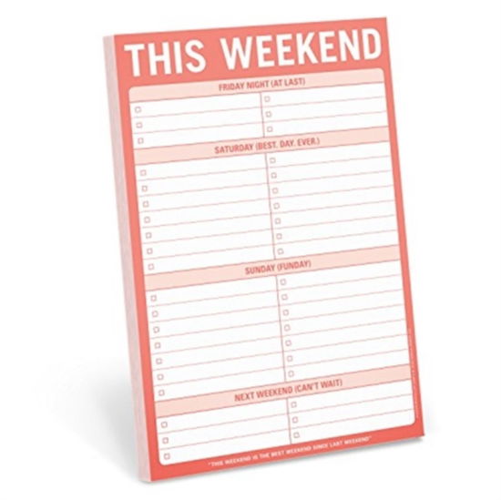 Knock Knock This Weekend Pad - Knock Knock - Books - ABRAMS - 9781601068033 - February 2, 2016