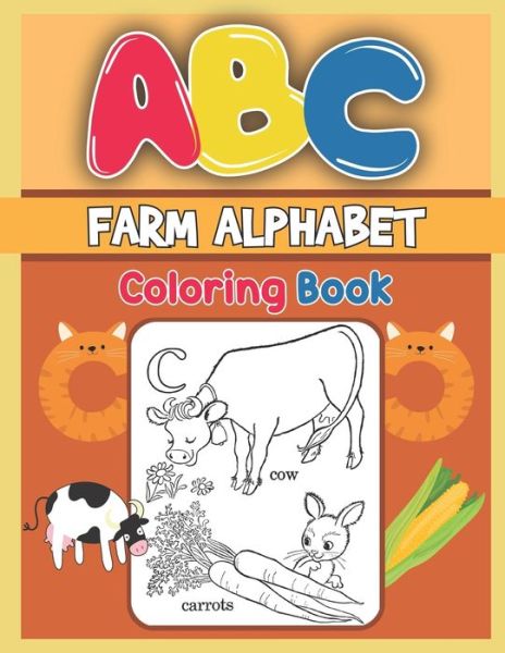 Cover for Platinum Press · ABC Farm Alphabet Coloring Book (Taschenbuch) (2019)