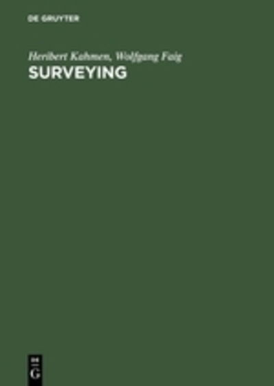 Cover for Heribert Kahmen · Surveying. (Book) (1988)