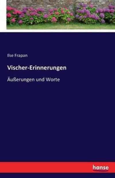 Cover for Frapan · Vischer-Erinnerungen (Book) (2016)