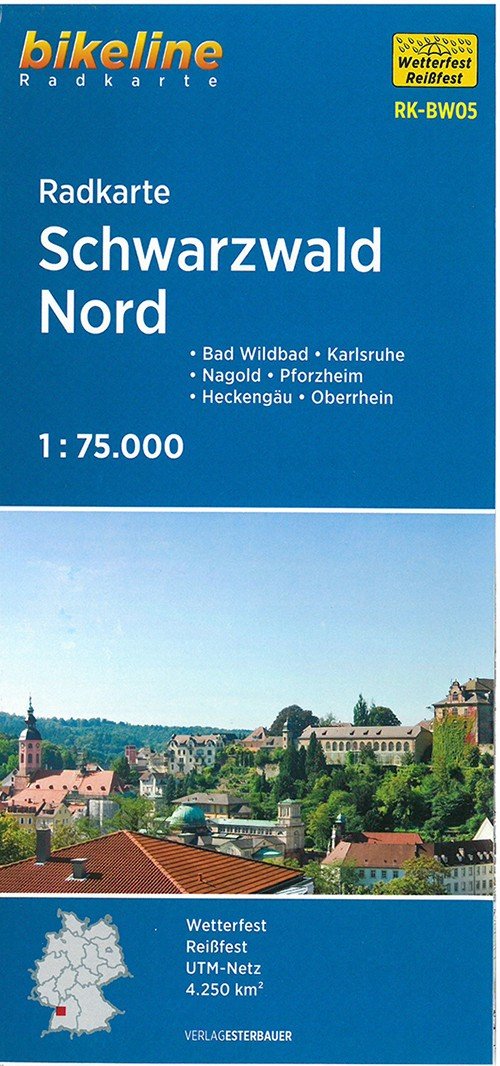 Esterbauer · Radkarte Schwarzwald Nord: Bad Wildbad, Karlsruhe, Nagold, Pforzheim, Heckengäu, Oberrhein (Bok) (2019)
