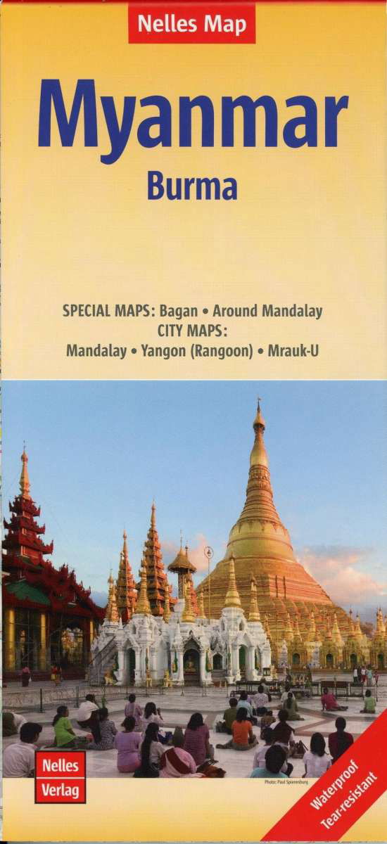 Cover for Nelles Verlag · Myanmar / Burma Bagan - Mandalay - Yangon (Map) (2017)