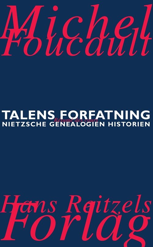 Cover for Michel Foucault · Talens forfatning (Sewn Spine Book) [1er édition] (2001)