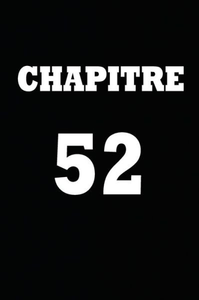 Cover for Chapitre Carnet · Chapitre 52 (Paperback Book) (2020)