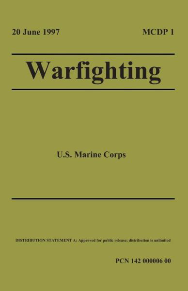 Cover for United States Marine Corps · MCDP 1 Warfighting 20 June 1997 (Paperback Book) (2020)