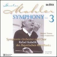 Symphony 3 - Mahler / Kubelik / Thomas / Bavarian Rso - Musiikki - AUD - 0409410234034 - tiistai 30. huhtikuuta 2002